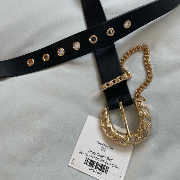 Brand new Drop chain belt by petit moments. XS/S black - Picture 4 of 5